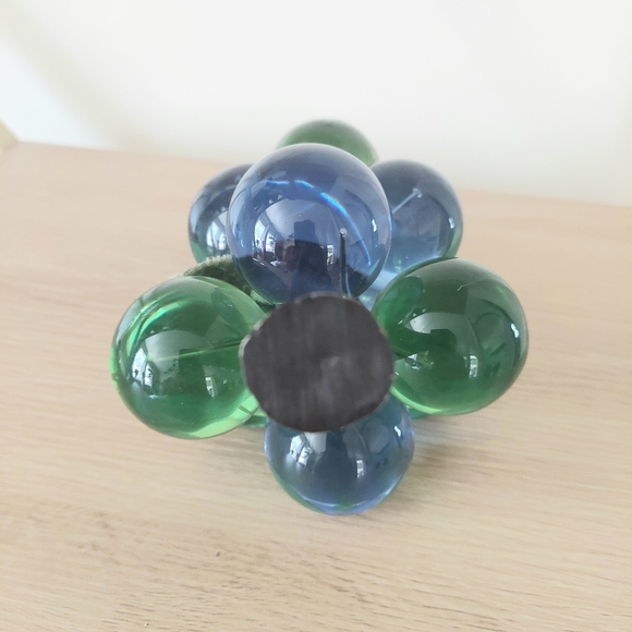 Rare MCM- Vintage Large Cluster Of Blue & Green Lucite Grapes! 8.5" - Picture 3 of 8